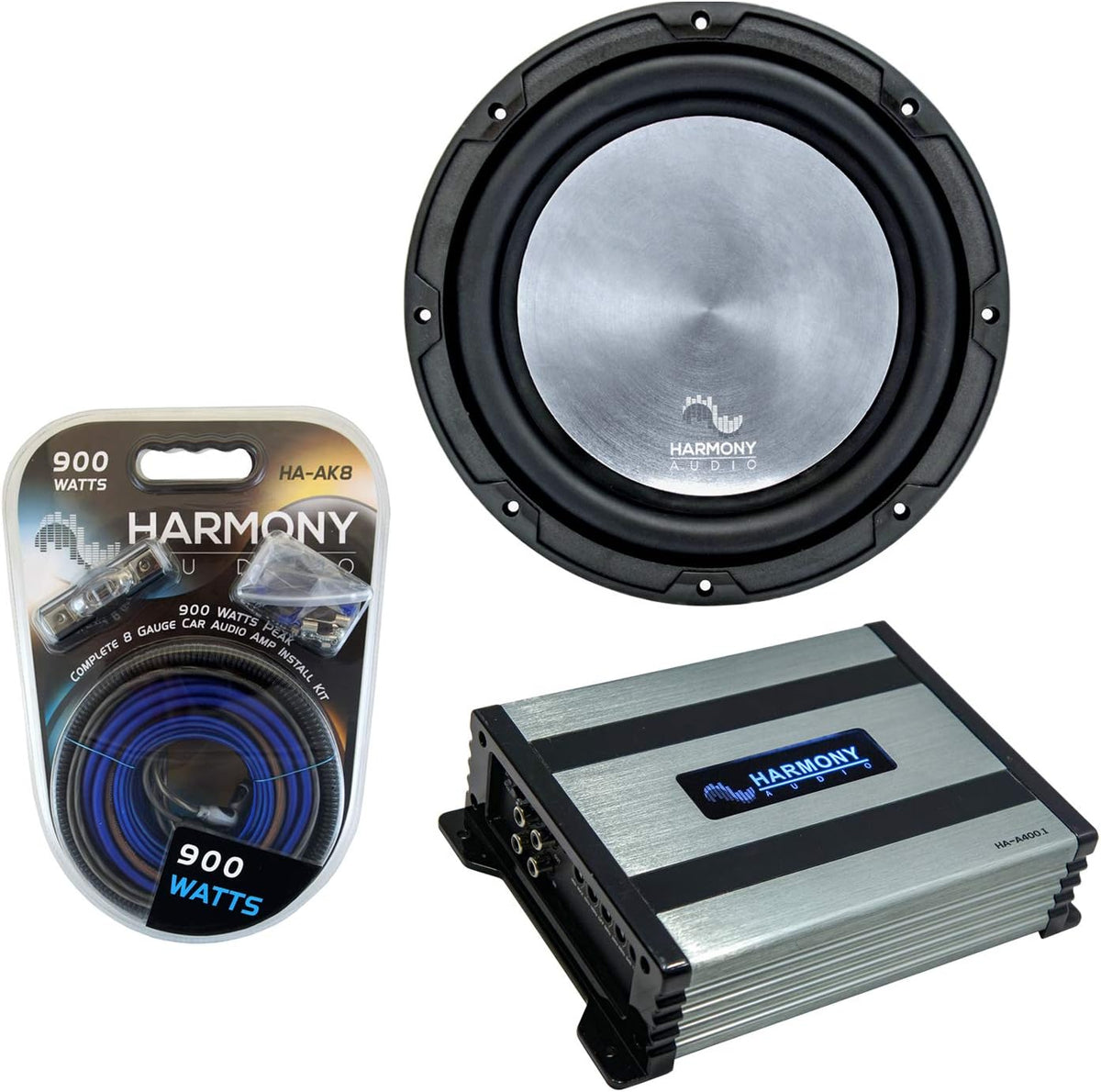 1000W Car Subwoofer Bundle with Amplifier & Amp Kit S24845