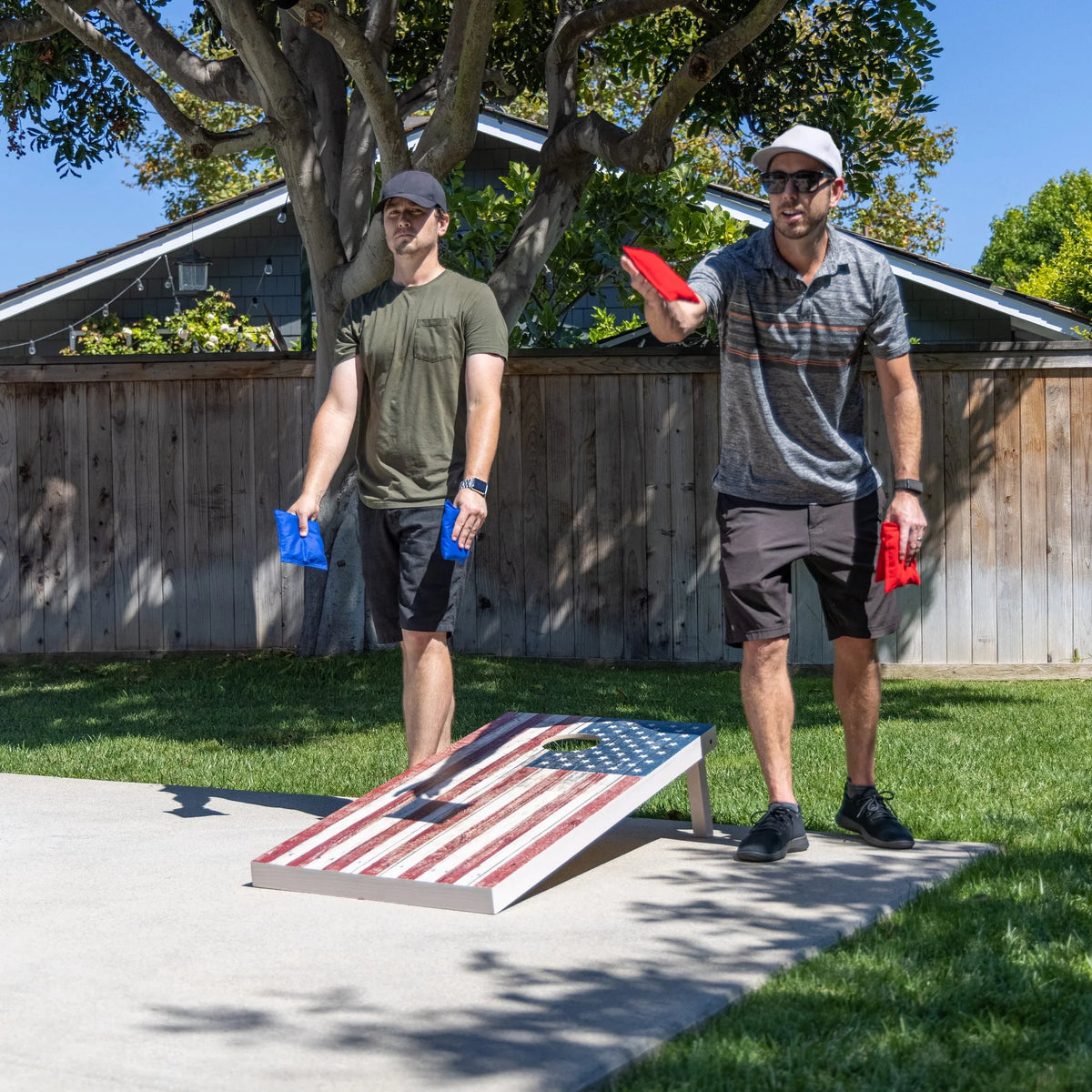 4'x2' Wood Cornhole Set E472537