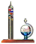 Galileo Thermometer with Glass Globe Barometer Z412