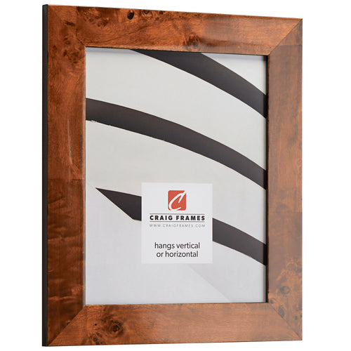 14x18 inch Honey Brown Burl Picture Frame T641
