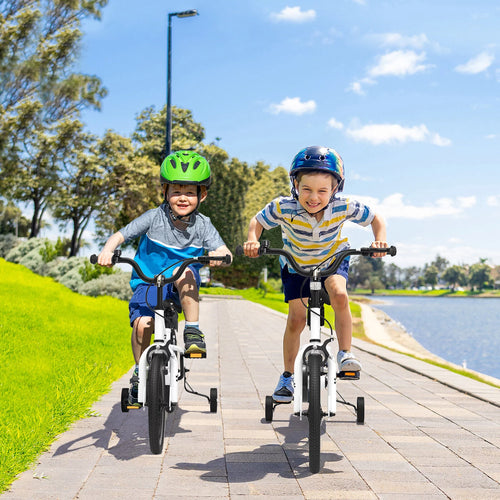 14 Inch Kids Bike with Training Wheels and Basket C1142