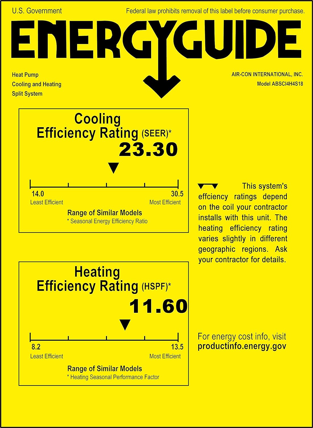 18000 Btu 23.3 SEER Ductless Mini Split Air Conditioner Heat Pump I3027
