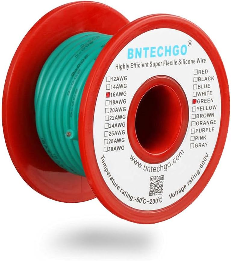16 Gauge Silicone Wire Kit 7 Color 25 ft Stranded Tinned Copper Wire Pack of 2 J85759