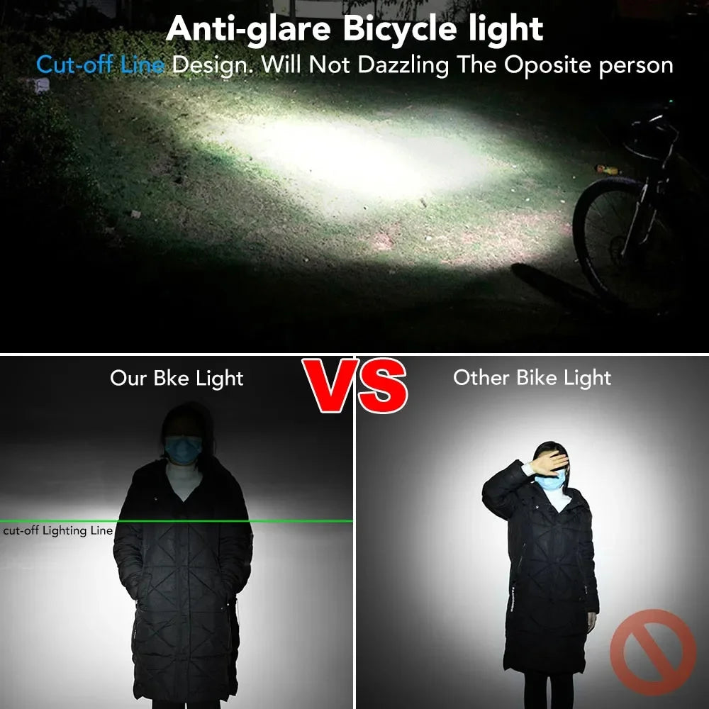 Waterproof 10000mAh 6000Lumen Bicycle Light O329