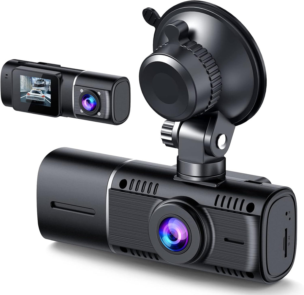 Dual Dash Cam Front and Inside 1080P IR Night Vision Car Camera 1.5 inch Screen Pack of 2 E9408
