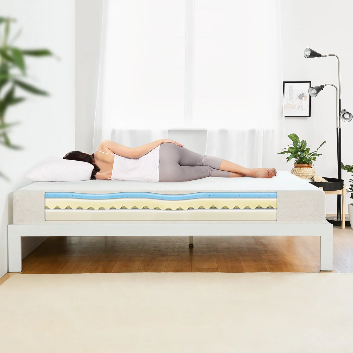 7'' Gel Memory Foam Mattress Medium Firm Twin Size L7045