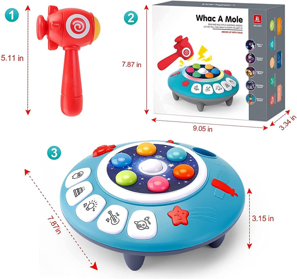 UFO Hammer Toy with Light-Up Musical for Toddlers U574