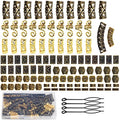 110 PCS Gold Viking Beard Beads N795