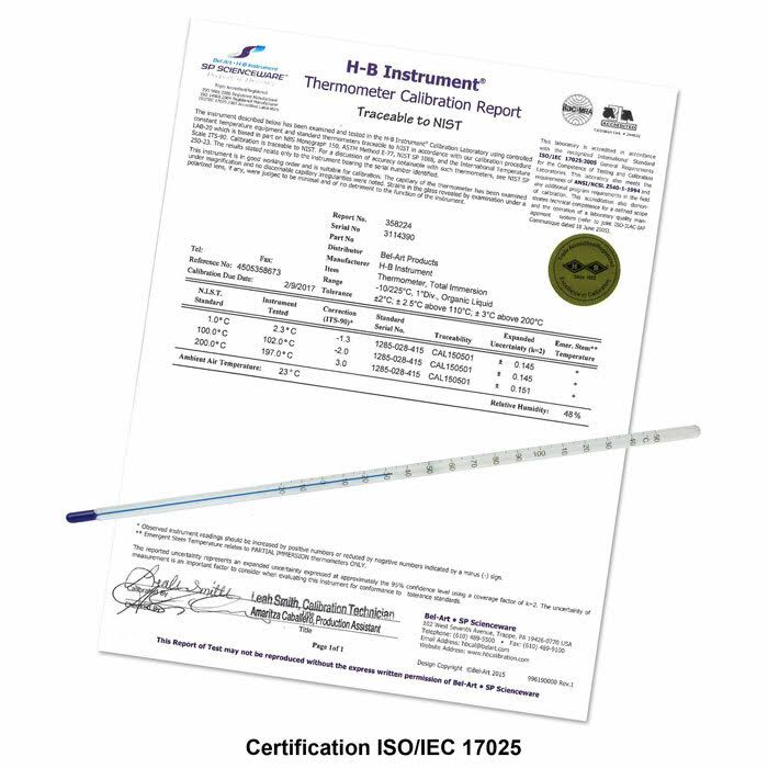Liquid-In-Glass Thermometer; -36/35F C285289