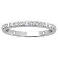 10K White Gold Diamond Stackable Band Y3248