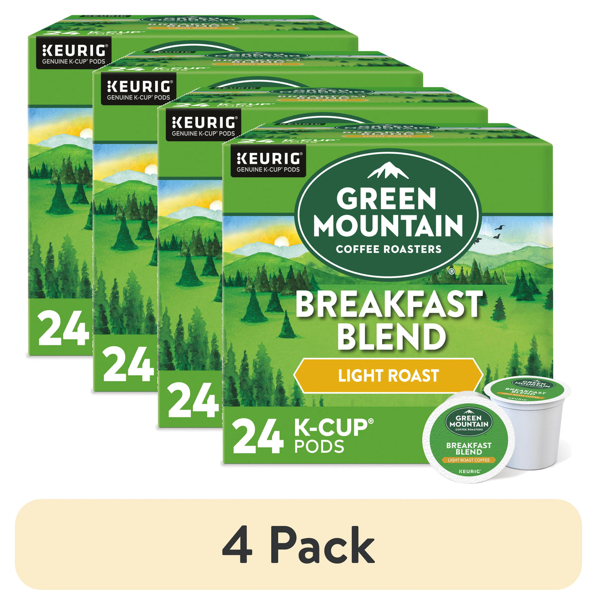 Light Roast K-Cup Coffee Pods, 24 Count Q7043