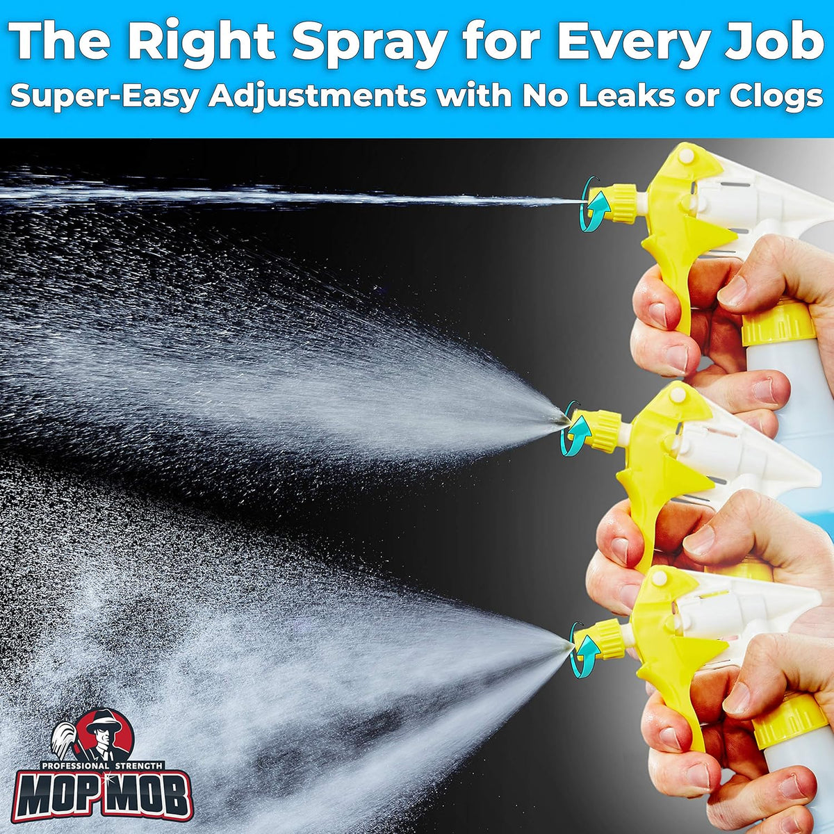 24 oz Bottle 10 Pack Heavy-Duty Industrial Sprayer with Nozzle E832026