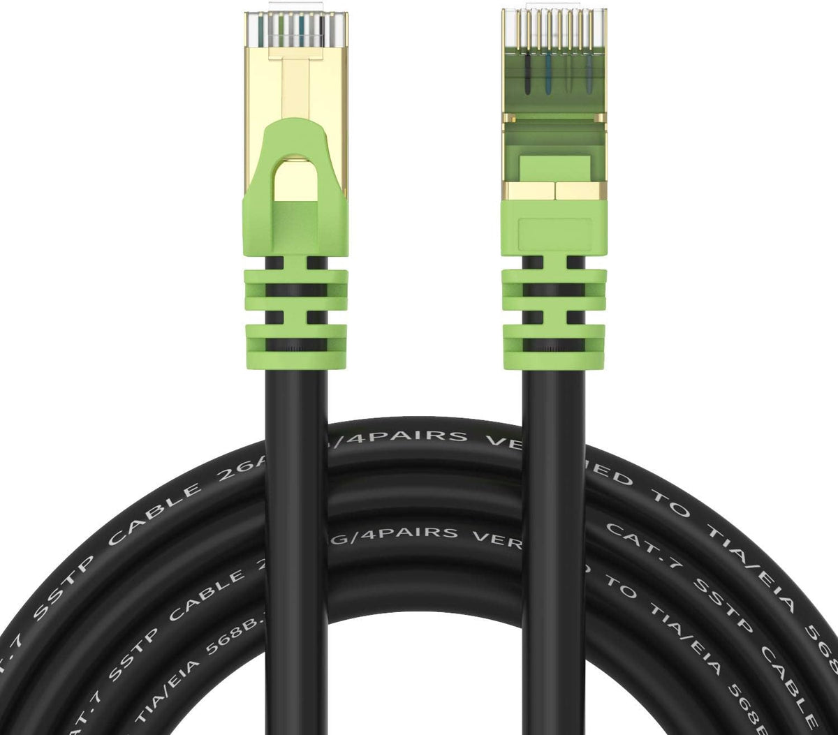 Cat7 Ethernet Cable 300ft 26AWG Heavy-Duty SFTP Waterproof Direct Burial D7275