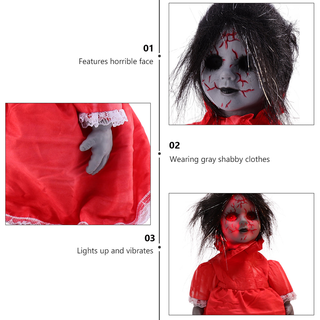 Halloween Voice-activated Induction Glowing Walking Doll Z850017