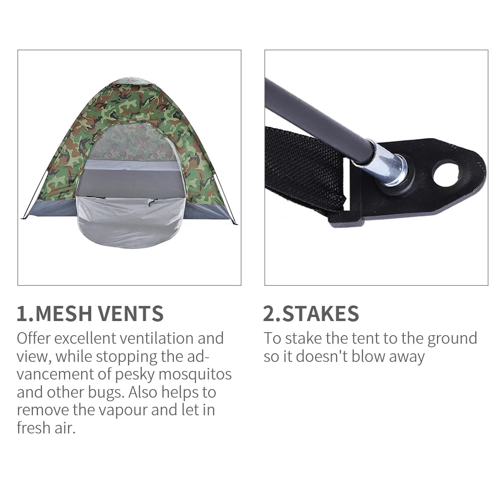 Camouflage 4 Season Waterproof Camping Tent F622