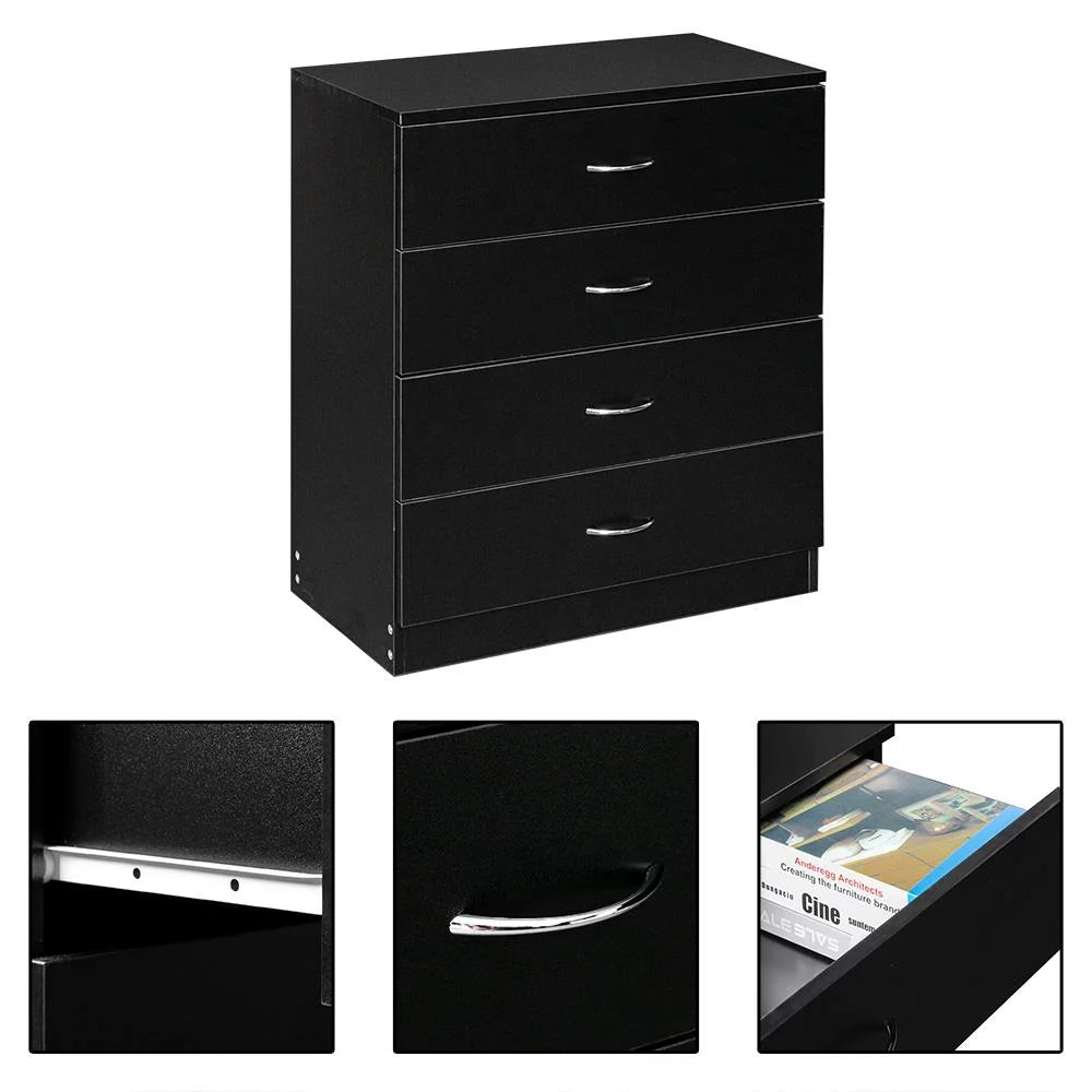 4 Drawer White Dresser J487