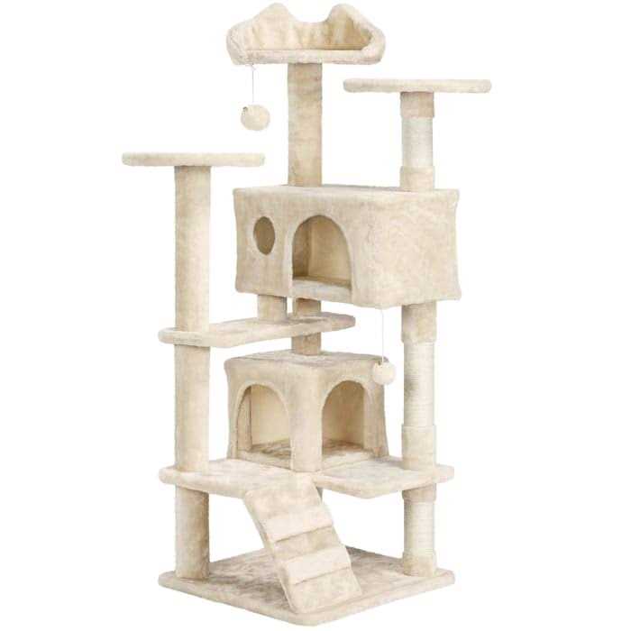 Plush Cat Tree with 2 Condos U28272