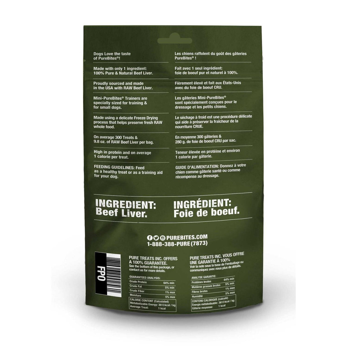 Beef Liver Freeze-Dried Raw Dog Treats W12471
