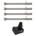 4 BBQ Gas Grill Tube Burner & 1 4-Outlet Spark Generator Ignitor Replacement Parts V807