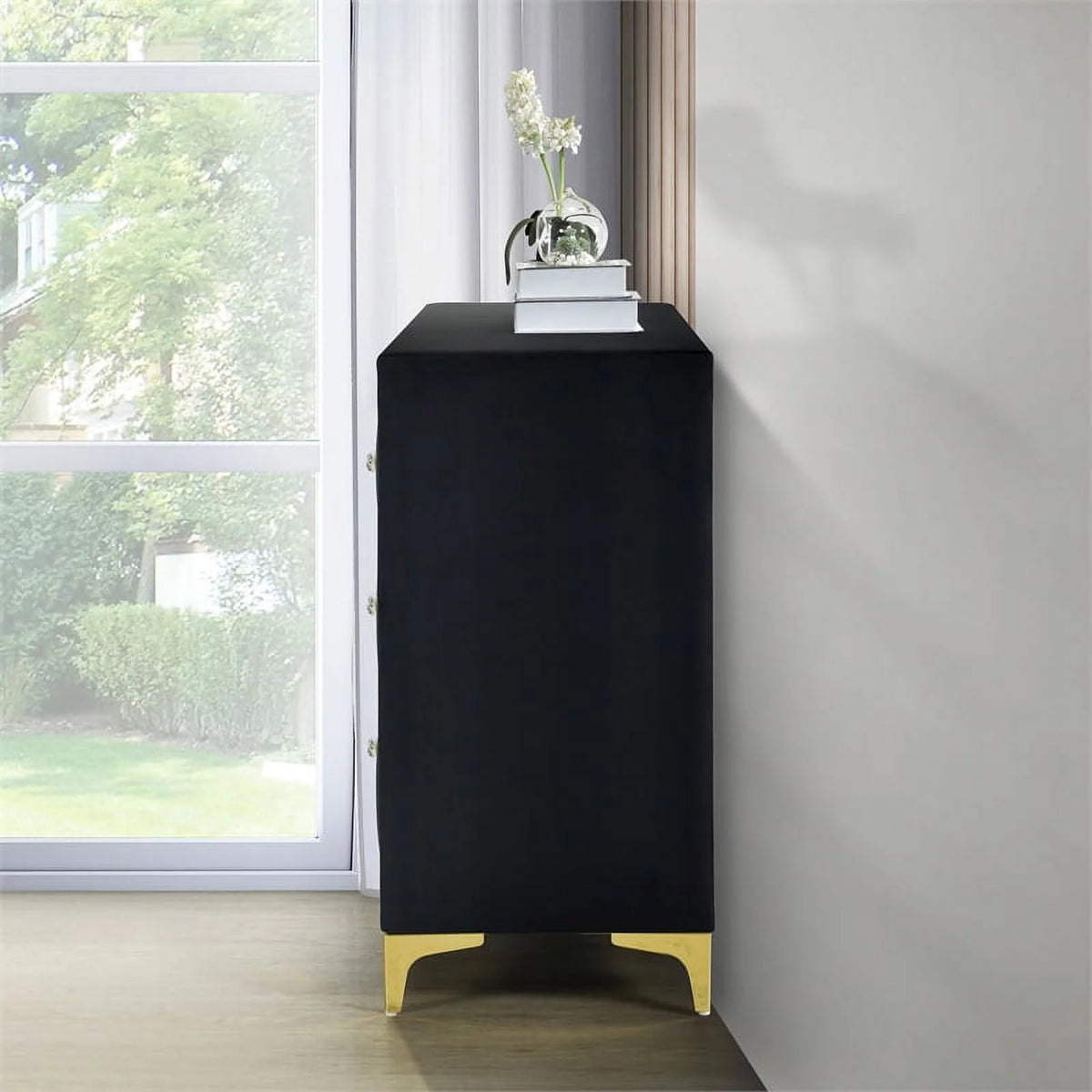 Black Velvet 6 Drawer Dresser C4501