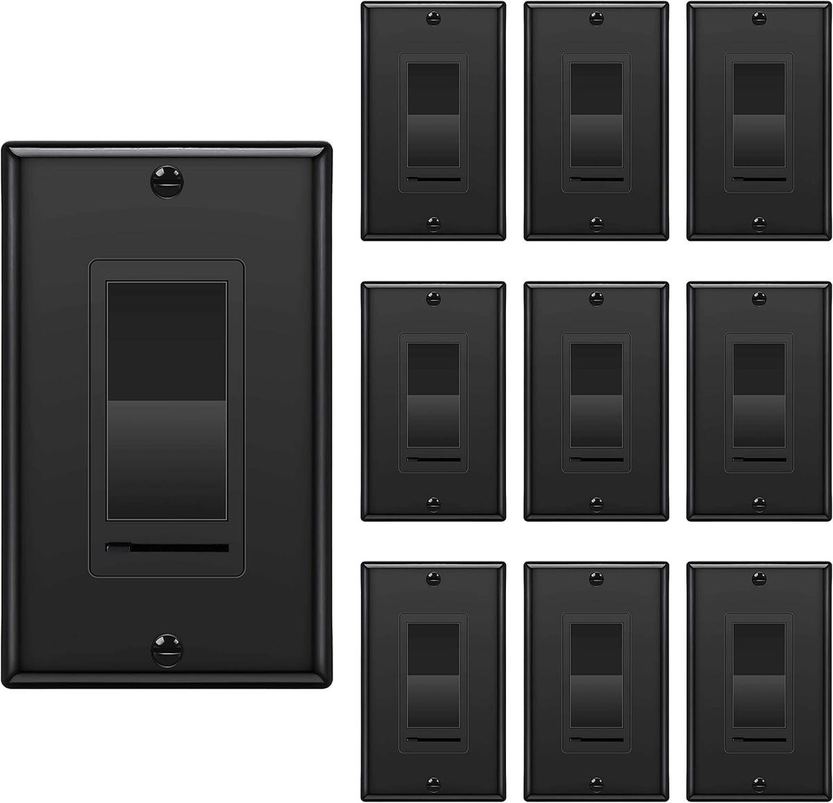 [10 Pack] White Dimmer Light Switch A1493
