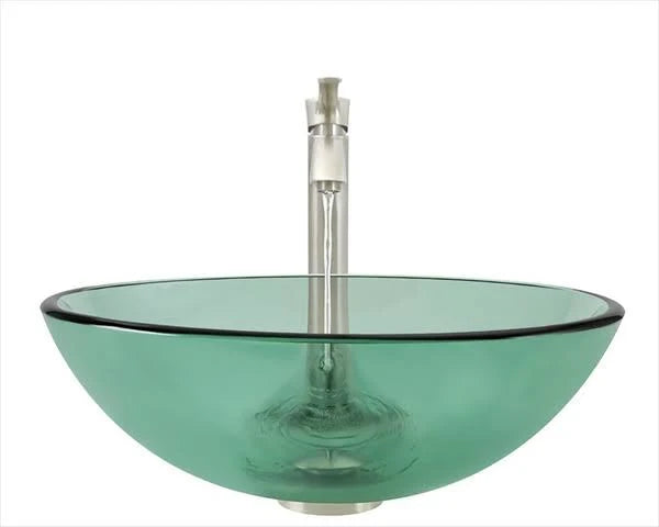 Emerald Brushed Nickel Bathroom Vessel Faucet Ensemble J1442