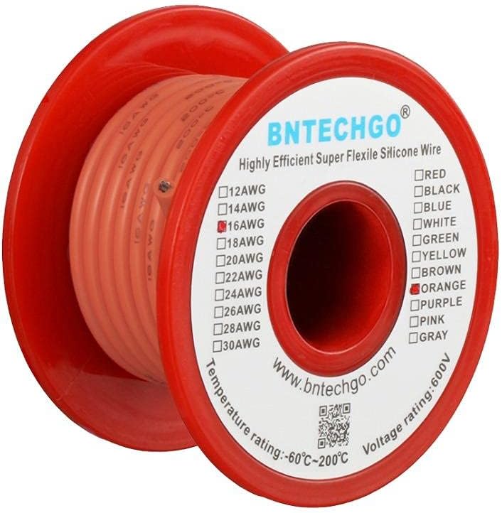 16 Gauge Silicone Wire Kit 7 Color 25 ft Stranded Tinned Copper Wire Pack of 2 J85759