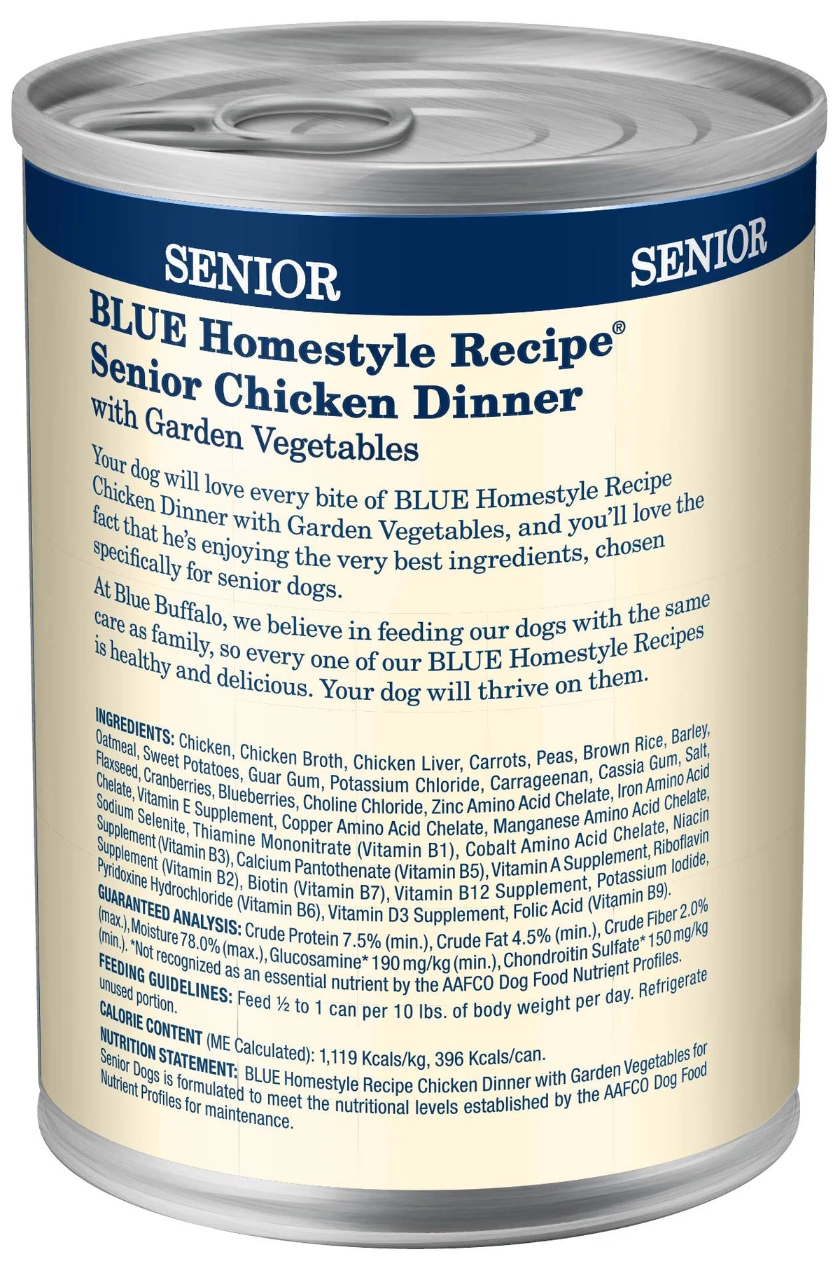 Natural Senior Wet Dog Food Chicken 12.5-oz can Pack of 12 T392