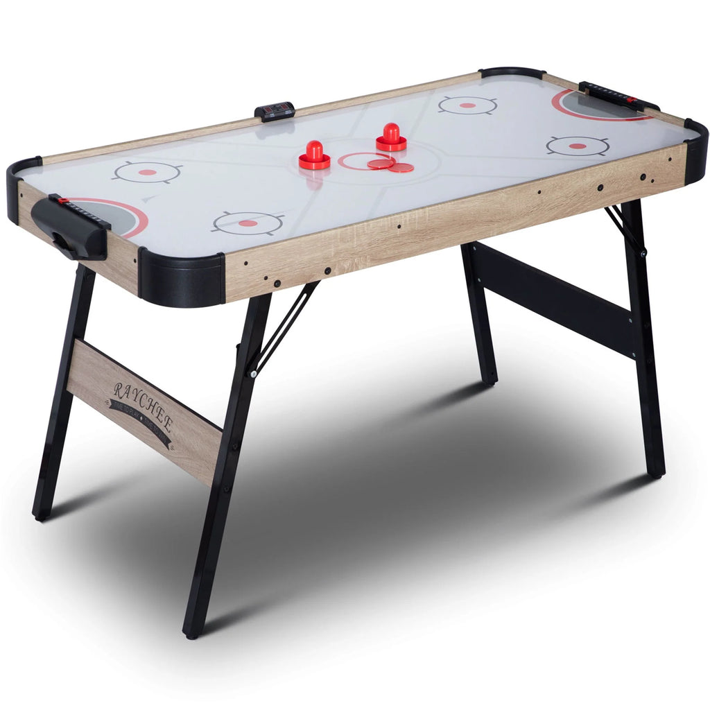 54in Folding Air Hockey Table Gaming Set with 2 Pucks 2 Pushers I521169