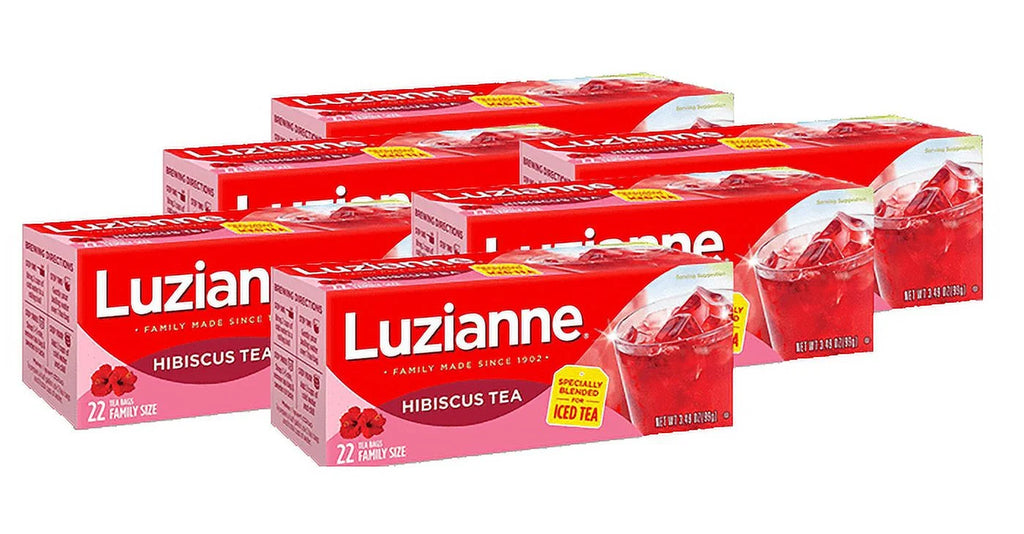 Family Size Iced Hibiscus Tea, 22 Count Pack of 6 Z92292