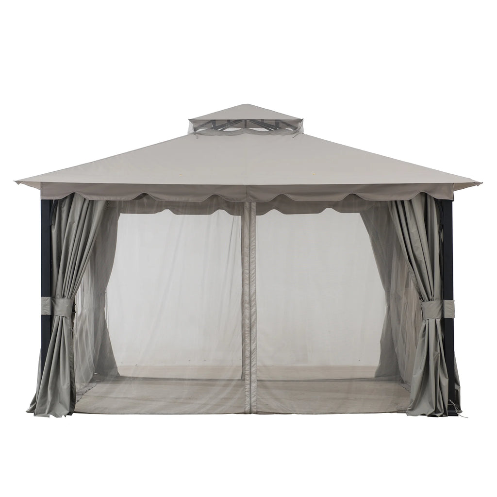 Gray Steel Gazebo H8798