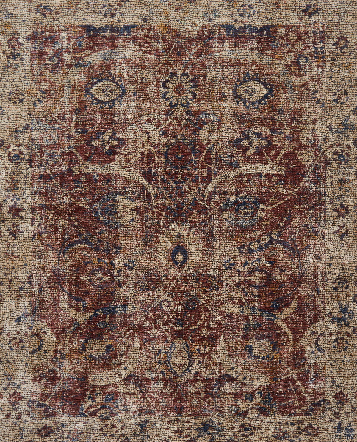 Red Beige 6'7 x 9'4 Rug W3330