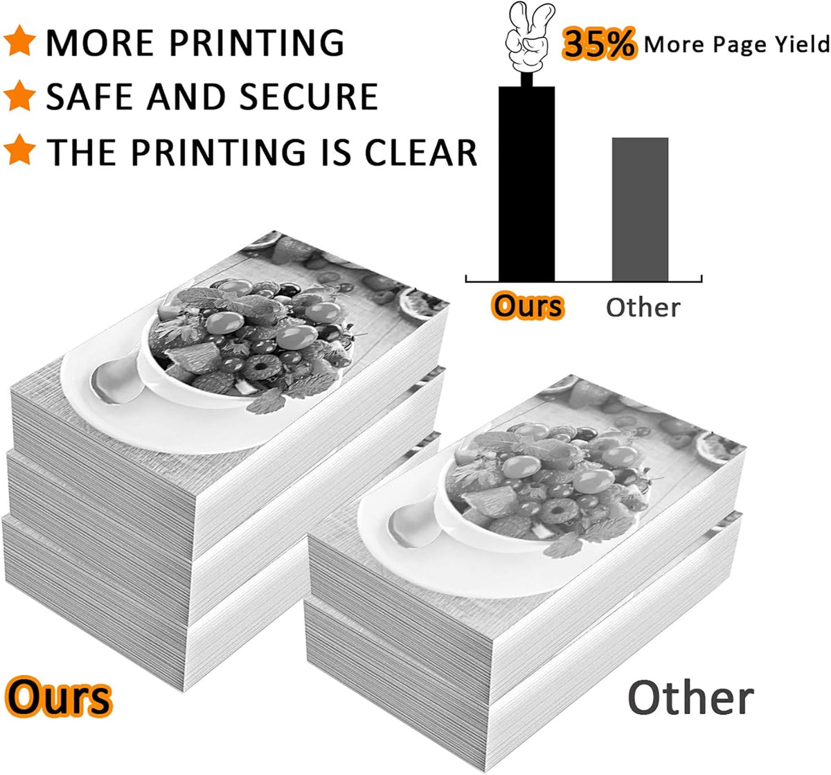 6 Pack Black Toner Cartridge N69396