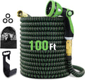 100 ft Expandable Garden Hose with 10 Function Sprayer, Solid Brass Fittings, Triple Latex Core, Pack of 2 X338041