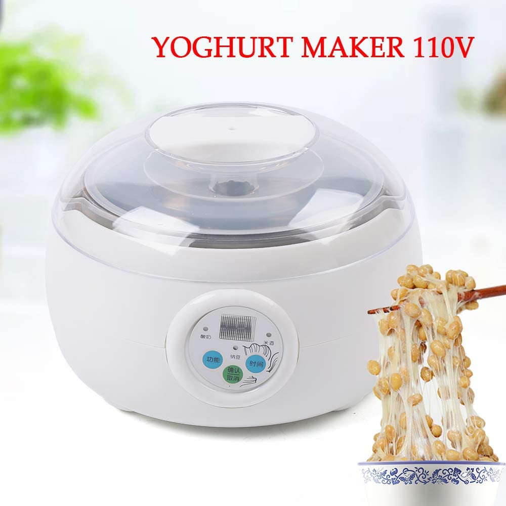 1.5L Stainless Steel Yogurt Maker with LCD Display W843623