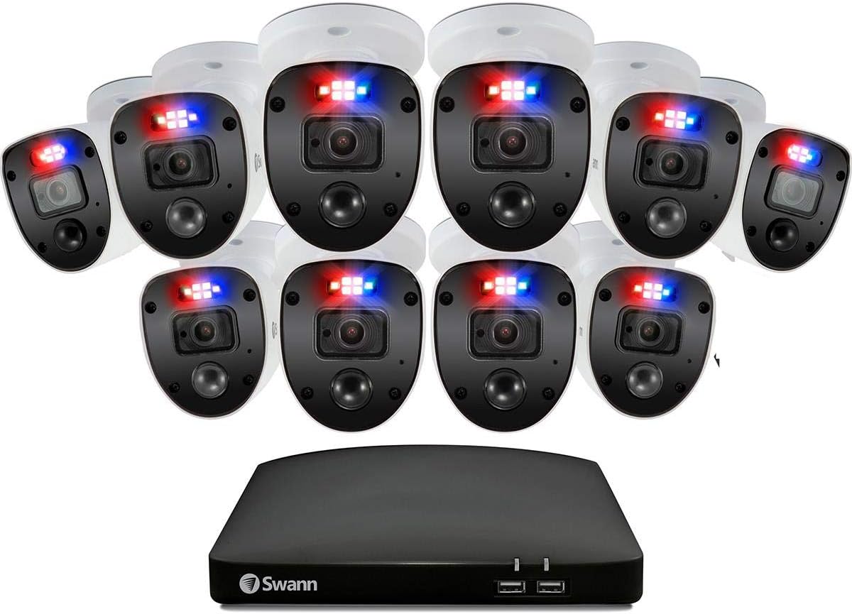 16-Channel Full HD 2TB Security System with 10x Cameras C4681