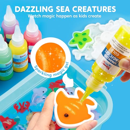 Glow-in-The-Dark Water Gel Kit with 10 Gels and 12 Molds V331447