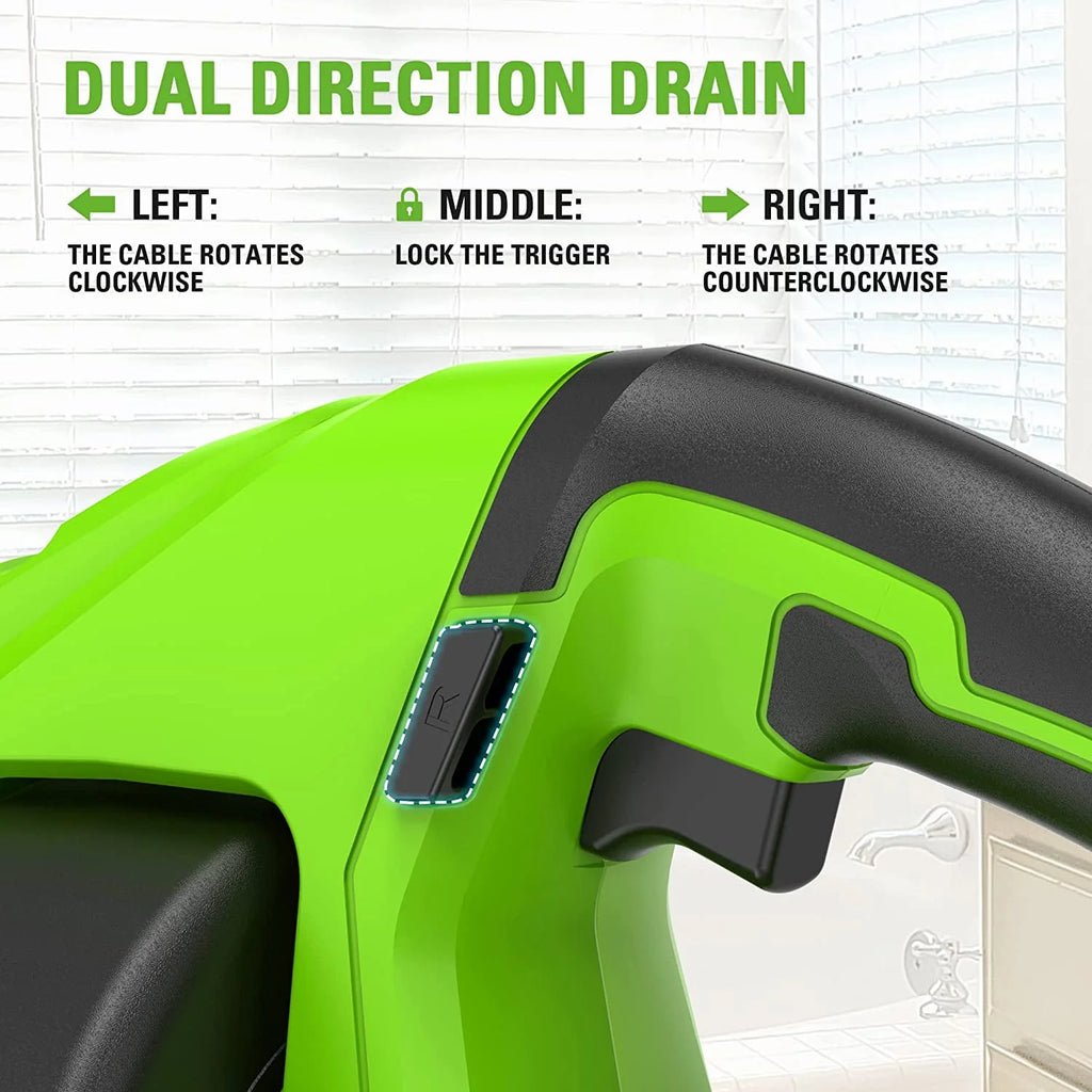 24V Drain Auger with 2Ah Battery and Fast Charger P1967