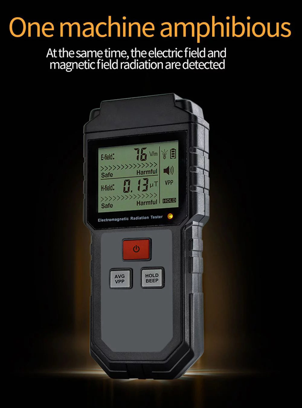 High Precision EMF Meter Electromagnetic Radiation Tester Digital Display X6372
