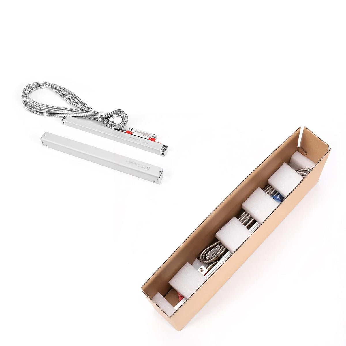 520mm 20.48inch Precision Linear Scale with Accuracy 0.002mm Aluminum Body A54959