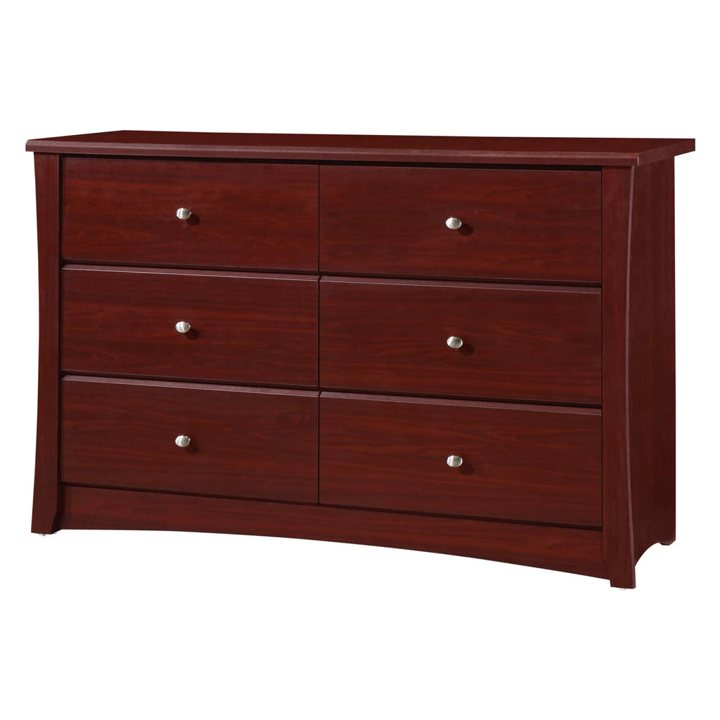 White 6 Drawer Double Dresser R66756