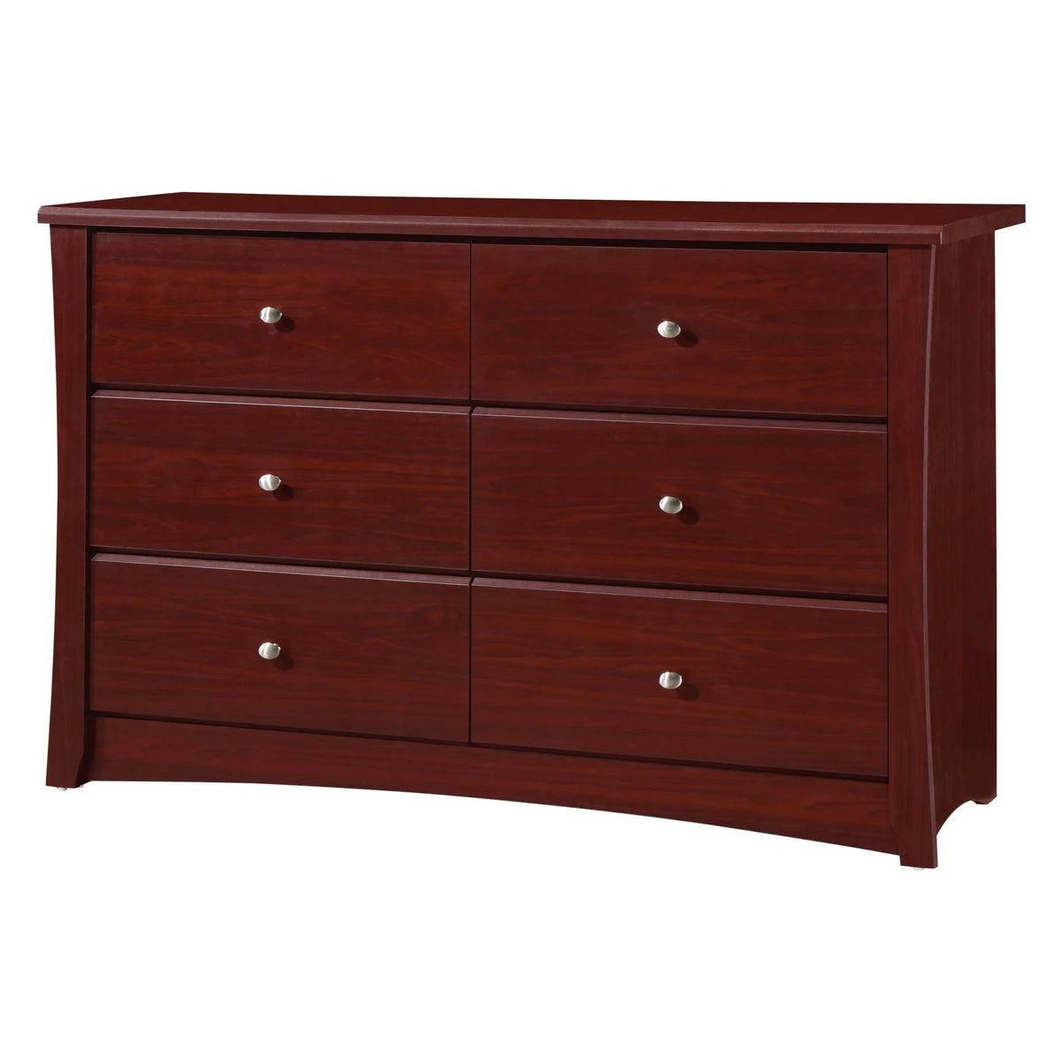 White 6 Drawer Double Dresser R66756