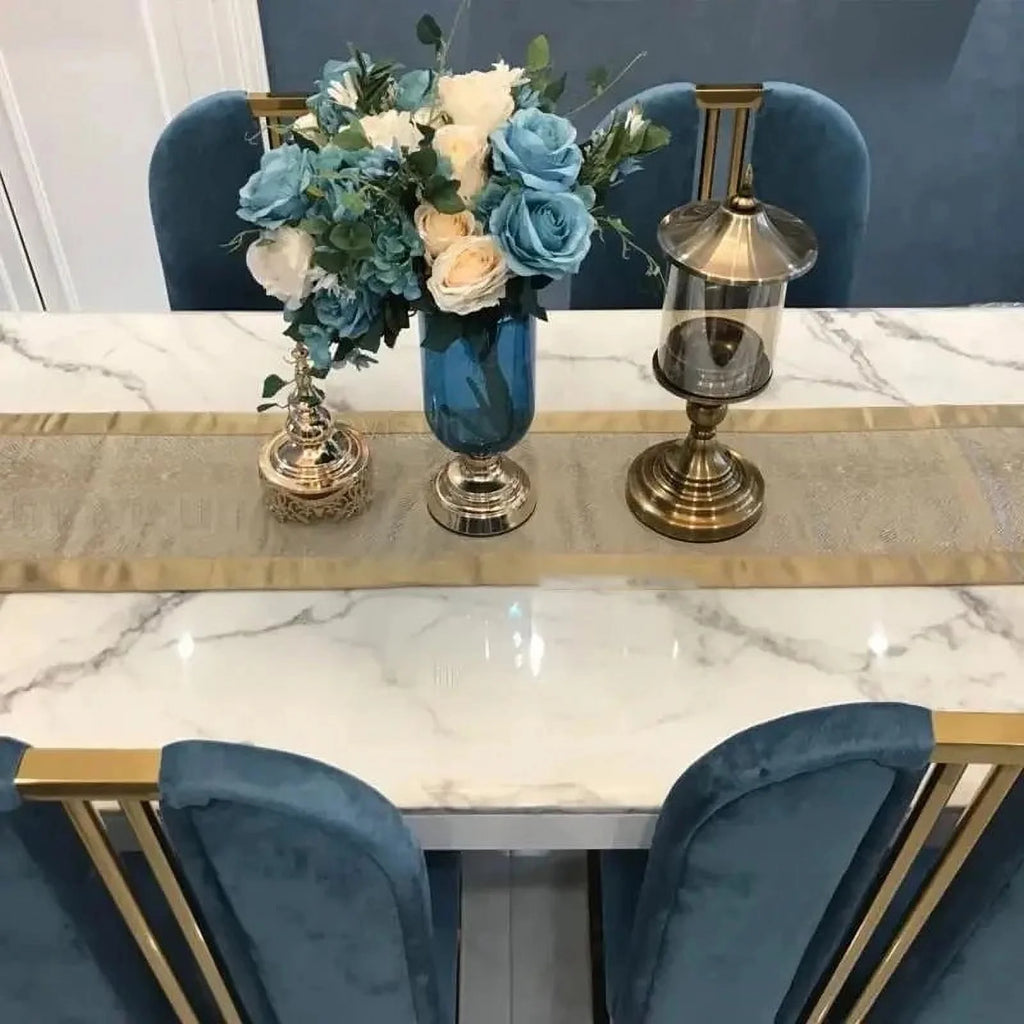 Rectangular Stainless Steel Dining Table B749
