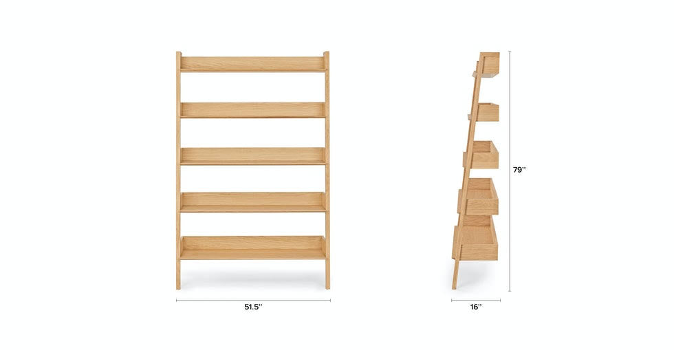 Solid Wood Oak Bookcase N229745