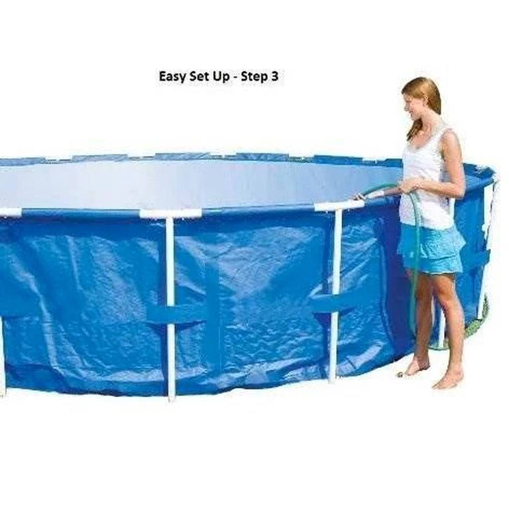 15ft x 48in Steel Pro Frame Above Ground Pool with Cartridge Filter Pump K8636