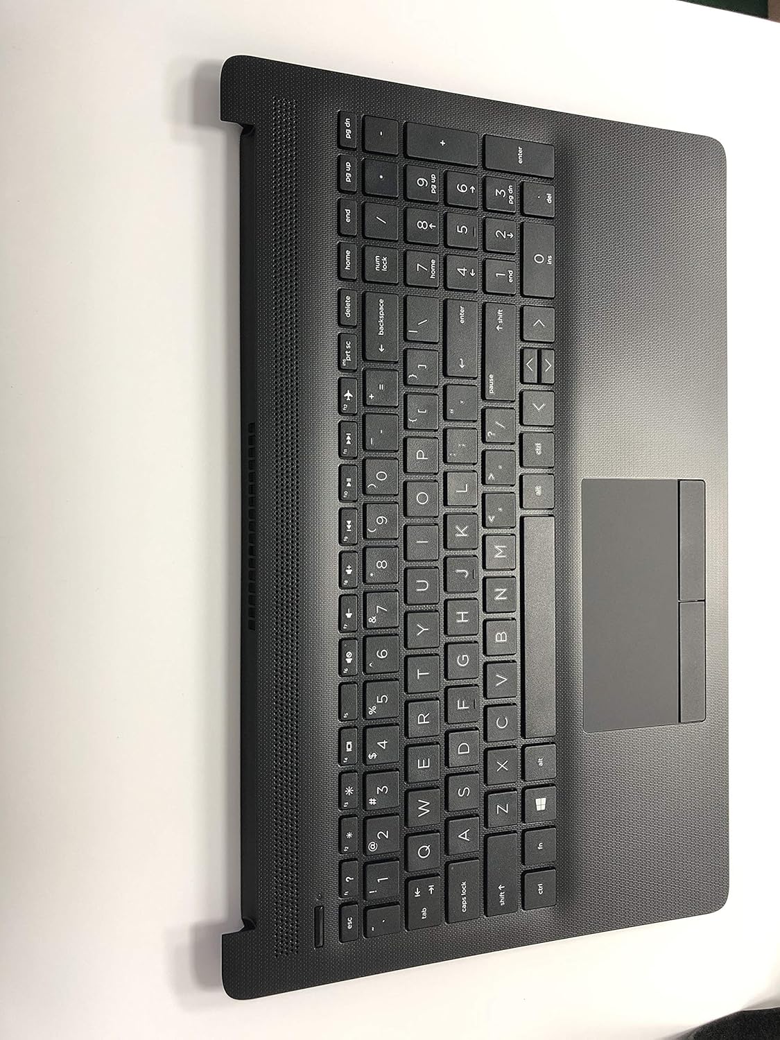 Black 15.6 Laptop Upper Case Palmrest Keyboard Touchpad Assembly U571
