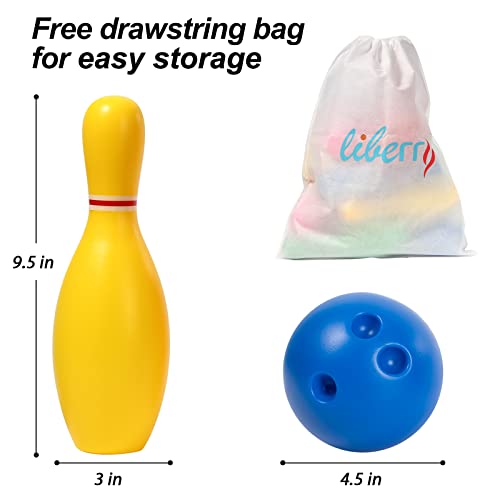 Kids Toy Bowling Set with 10 Pins & 2 Balls X97308