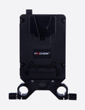 Mini V Mount Battery Plate with 2X D-Tap Outputs and 15mm LWS Rod Bracket E884