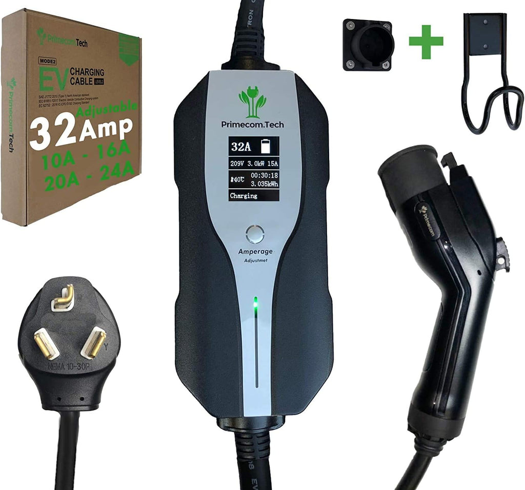 Level 2 Electric Vehicle Charger with 30Ft Cable T888
