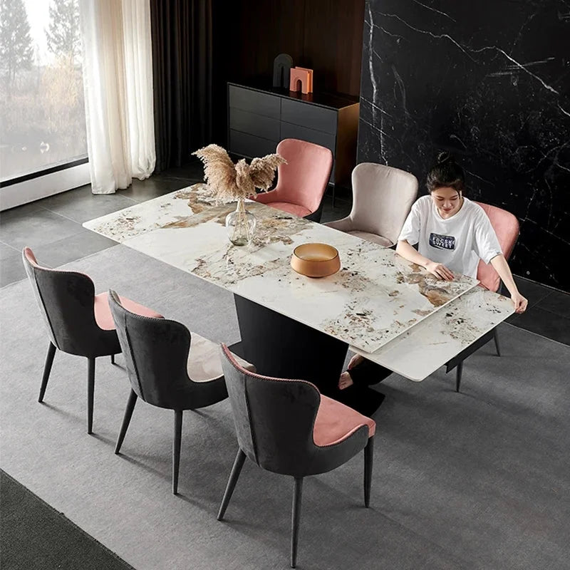 Folding Dining Table and Chair Set T343476